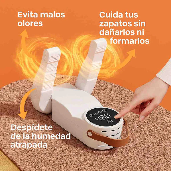 Secador de Zapatos Eléctrico DryMax con Calentador + Brazos Plegables + Diseño Compacto
