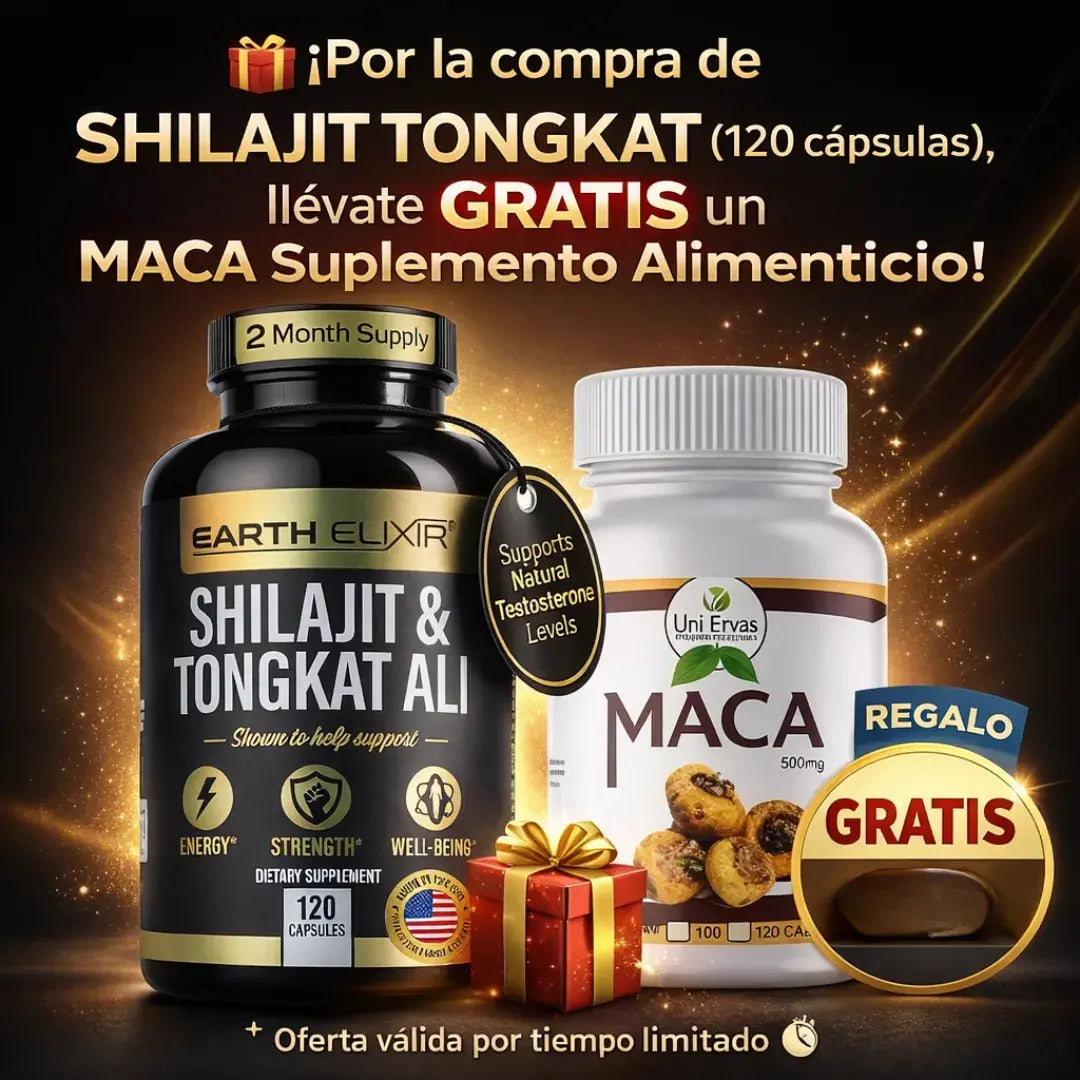 🎁Por la compra de Shilajit (120 cápsulas) llévate MACA Suplemento Alimenticio GRATIS