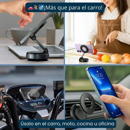 AEROLINK™ – Soporte Magnético 360° con máxima estabilidad.