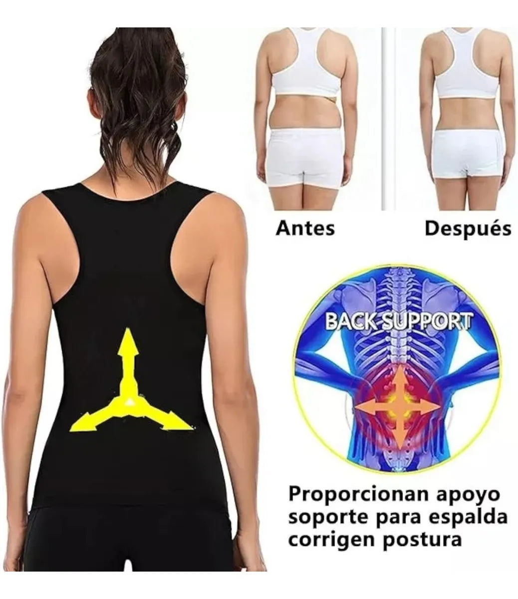 Faja Reductora de Alto Rendimiento con Efecto Sauna + Compresión Moldeadora + Sudoración Activa