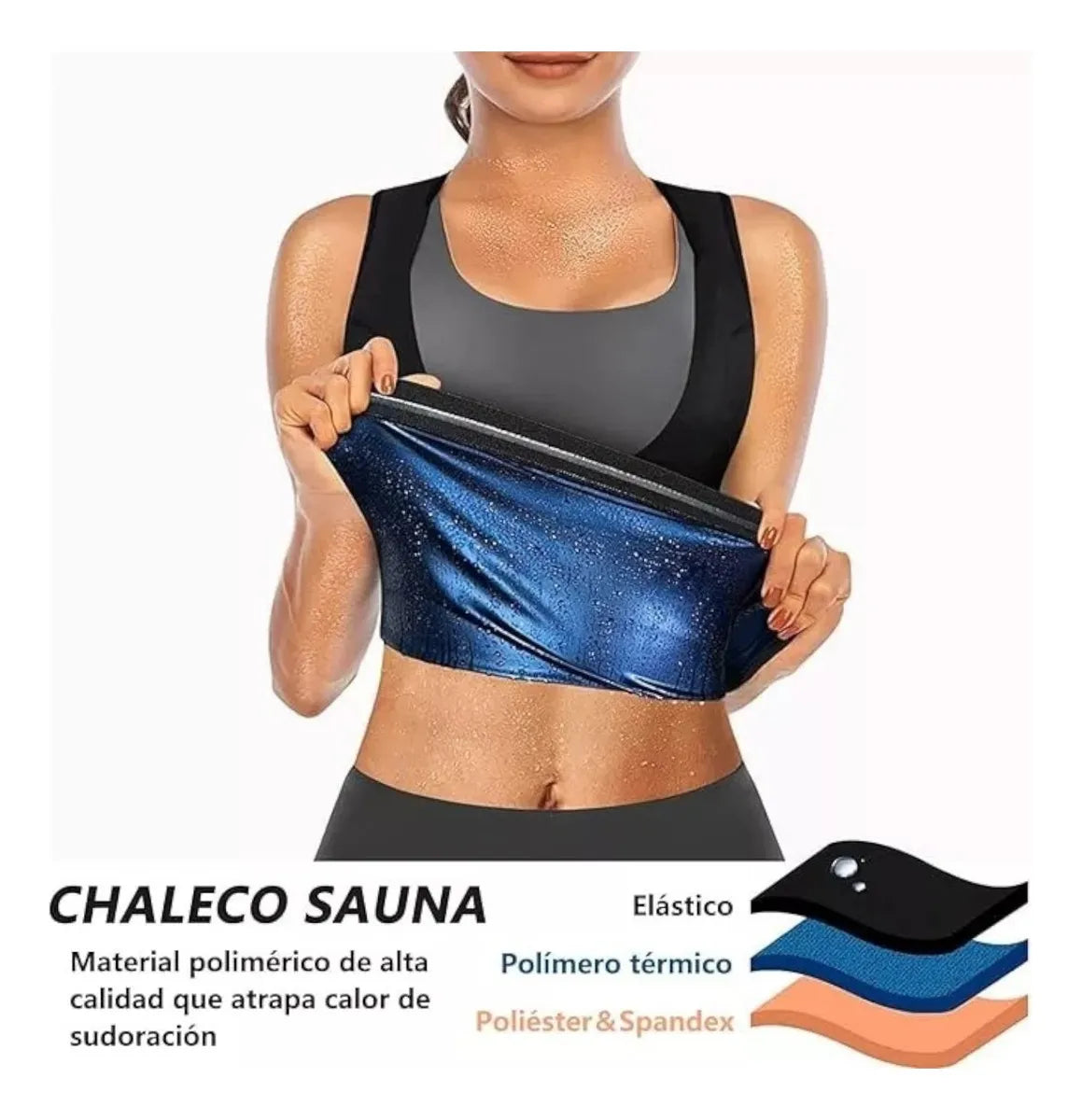 Faja Reductora de Alto Rendimiento con Efecto Sauna + Compresión Moldeadora + Sudoración Activa