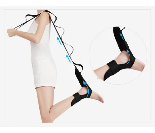 Banda de Estiramiento Power Flex con soporte ergonómico + Ebook virtual y video de estiramiento gratis