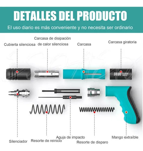 Pistola de Clavos Profesional de Impacto con Precisión + Kit de Protección y 50 Clavos Gratis🔥