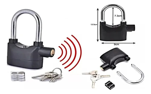 LockGuard Alarm™ – Candado Antirrobo 110dB con Doble Bloqueo – Protección Total