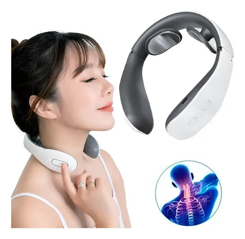 Masajeador Cervical Inteligente con Calor Terapéutico + 12 Niveles de Intensidad + Ebook Exclusivo de Regalo🎁
