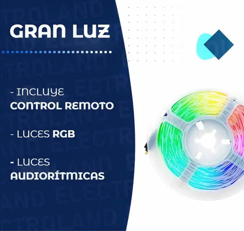 🎄✨ PRE VENTA Luces Rítmicas RGB con Control App + Efectos Musicales Premium para Navidad y Más Decoraciones ✨