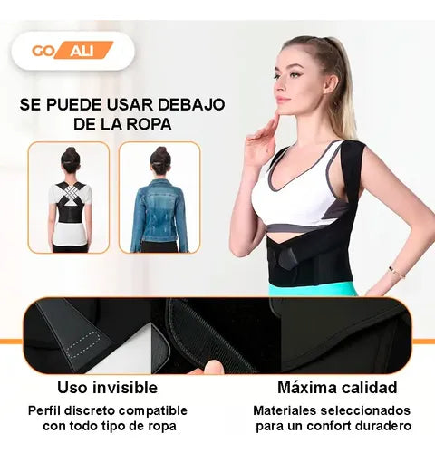 Corrector de Postura Premium Unisex con Soporte Lumbar y Diseño Transpirable