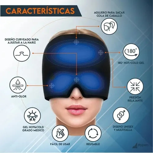 Gorro en gel para migrañas ¡Alivio natural al instante! -🚨OFERTA: 35% DCTO HOY¡