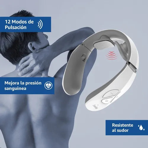 Masajeador Cervical Inteligente con Calor Terapéutico + 12 Niveles de Intensidad + Ebook Exclusivo de Regalo🎁