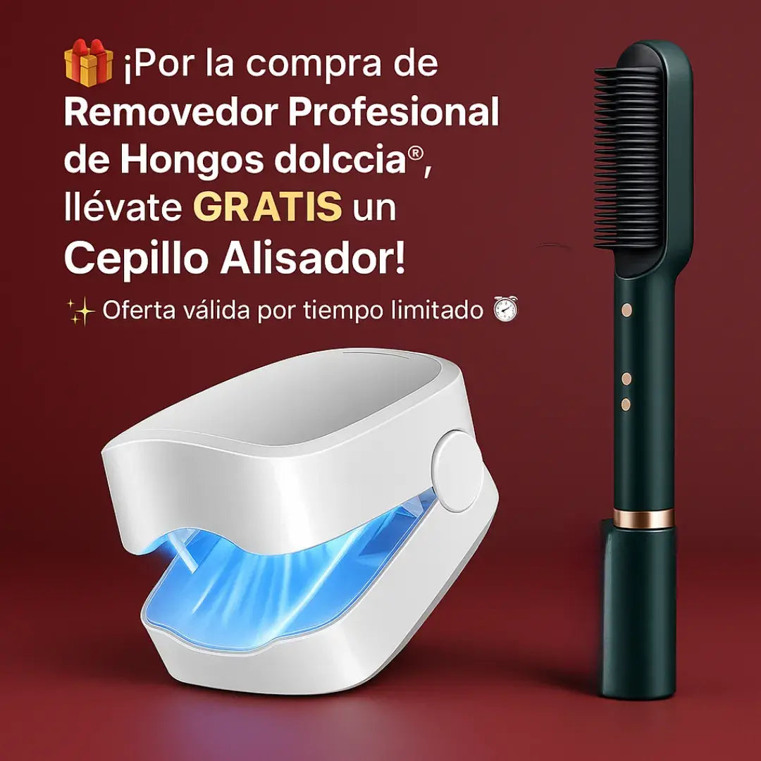 🎁 Compra tu Removedor De Hongos dolccia® y recibe un Cepillo Alisador ¡GRATIS!