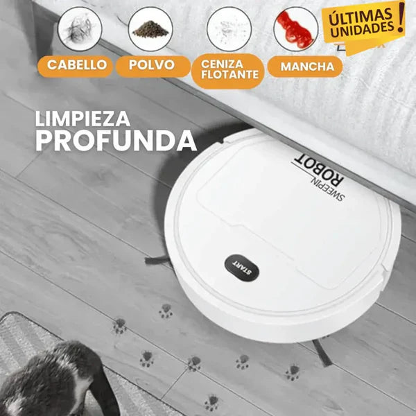 Robot Aspirador Inteligente – ¡Tu Hogar Siempre Impecable sin Mover un Dedo! ¡OFERTA ESPECIAL HOY!