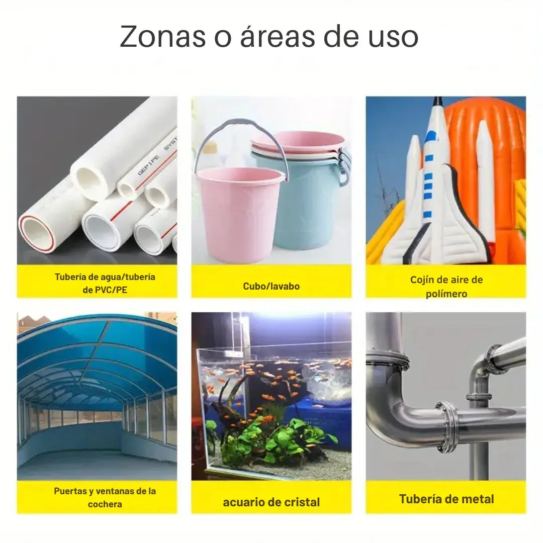 Cinta Impermeable Flex Tape + Súper Adherencia Instantánea + Repara Fugas en Segundos