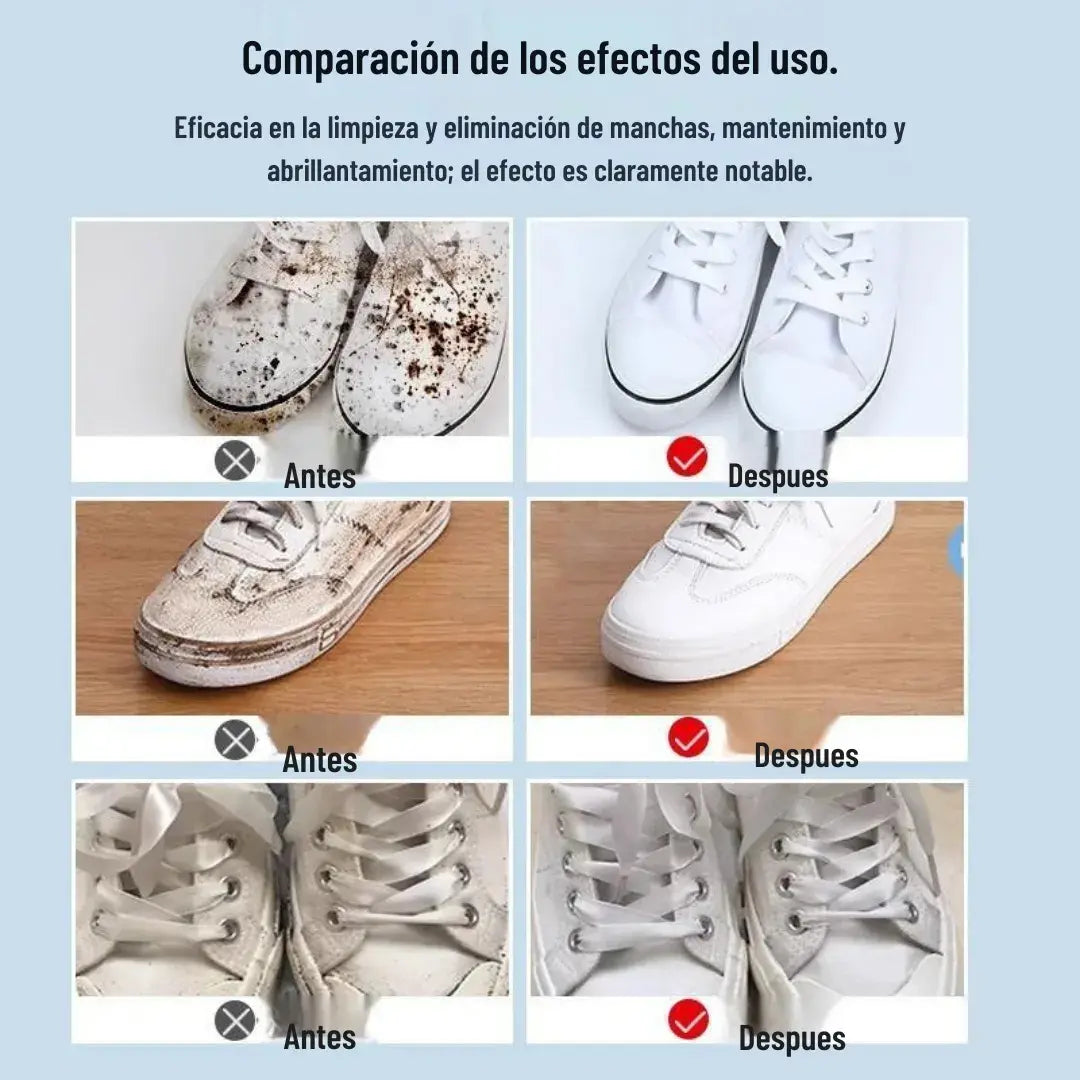 WHITE SHOE CLEANER® Crema Limpiadora Instantánea para Zapatillas👟