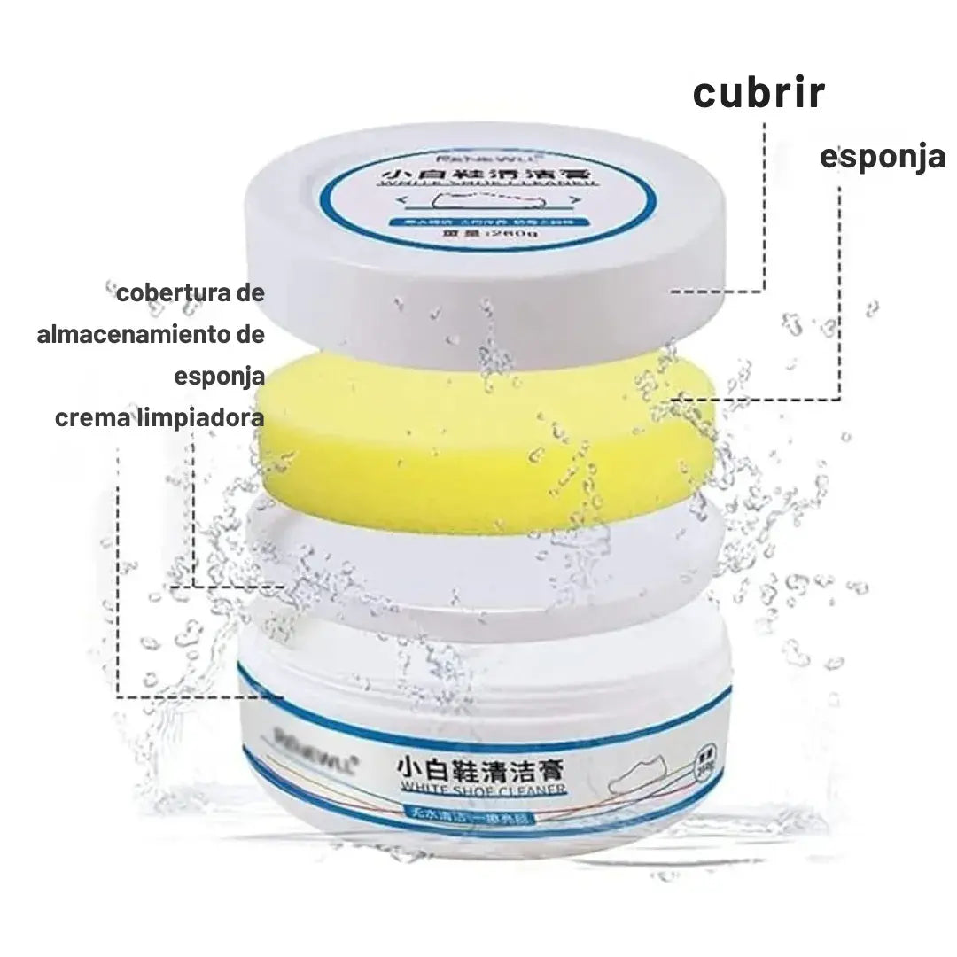 WHITE SHOE CLEANER® Crema Limpiadora Instantánea para Zapatillas👟