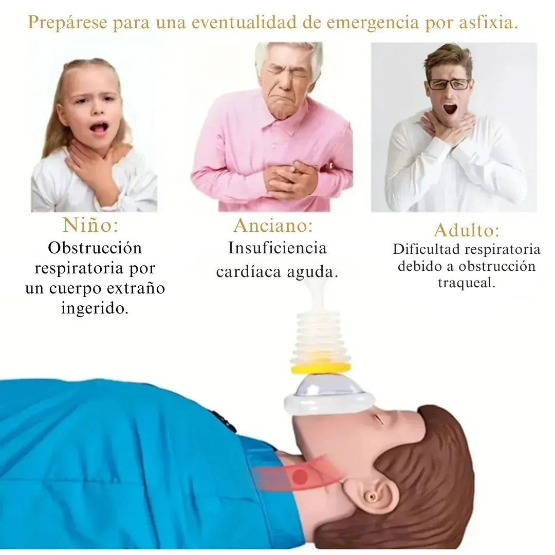 LifeSaver Air – Dispositivo antiatragantamiento profesional con succión médica y uso familiar