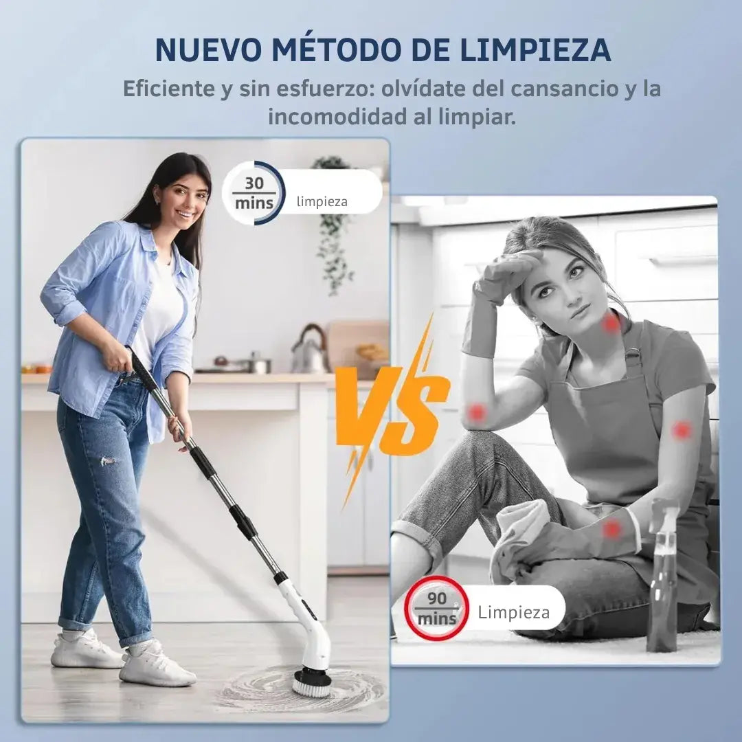 🌀 Momk™ UltraSpin Pro 9 en 1 — Cepillo Eléctrico con Potencia Turbo y 8 Cabezales