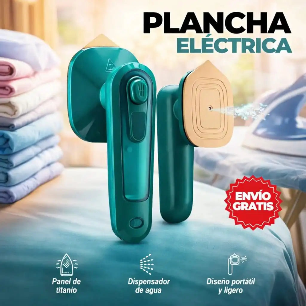 Plancha a Vapor Portátil 2 en 1 – Ropa Perfecta en Minutos