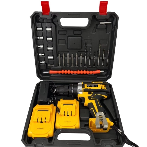 TALADRO MOX 21V: Potencia Extrema + Kit Completo y Batería Extra Gratis!