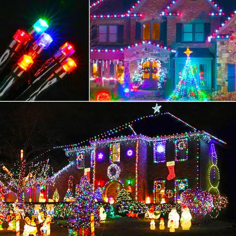 ✨ PREVENTA EXCLUSIVA: Luces Navideñas RGB Premium con Panel Solar 12M - resistente al agua🎄