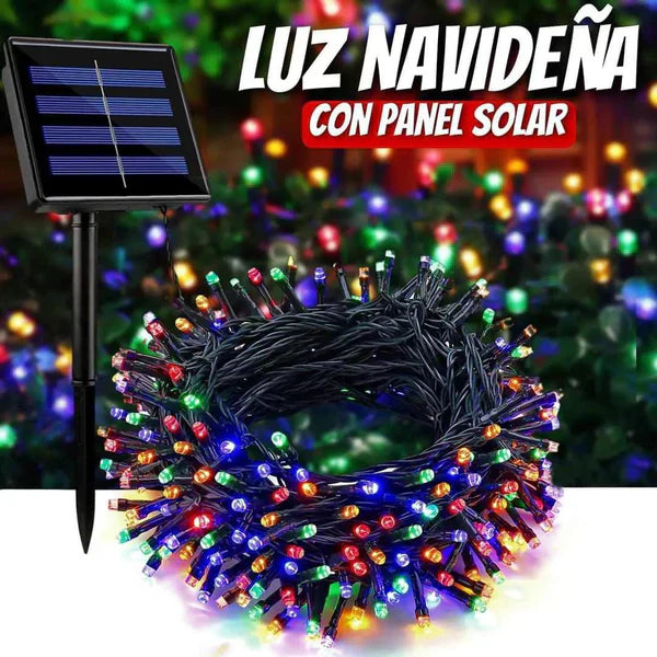 ✨ PREVENTA EXCLUSIVA: Luces Navideñas RGB Premium con Panel Solar 12M - resistente al agua🎄