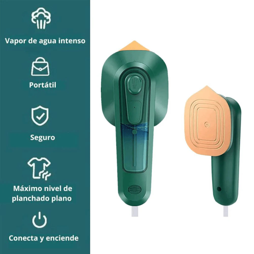 Plancha a Vapor Portátil 2 en 1 – Ropa Perfecta en Minutos
