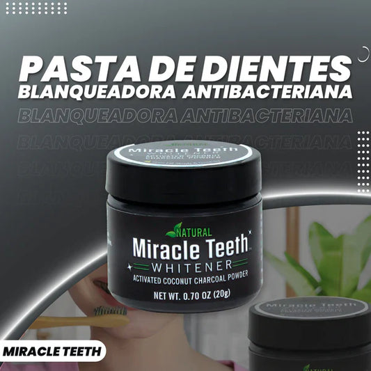 Blanqueador Dental Miracle Teeth™ de Lujo con Carbón Activado
