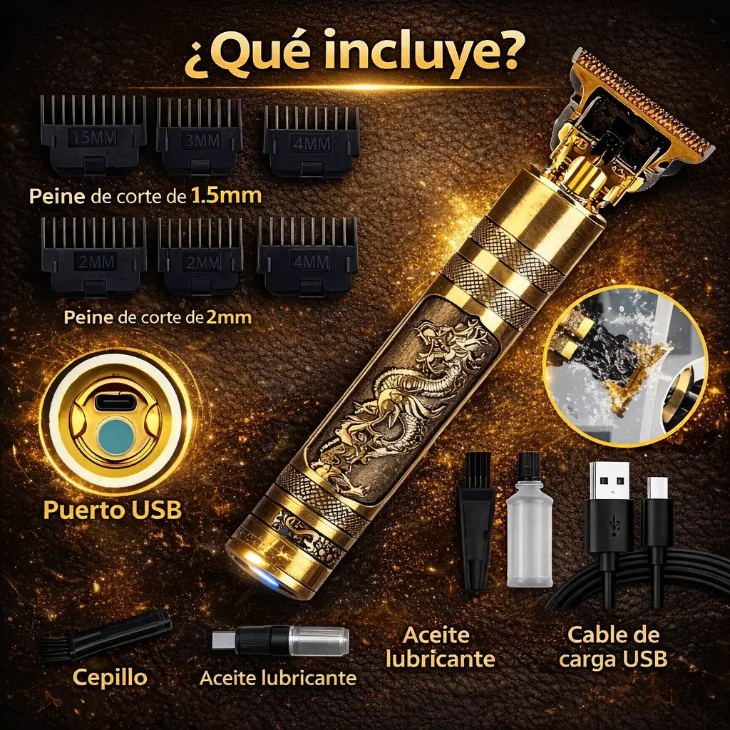Máquina Cortadora de Cabello Pro Trimmer – Corte Preciso + Batería 90 Min | Promoción 35% DCTO HOY