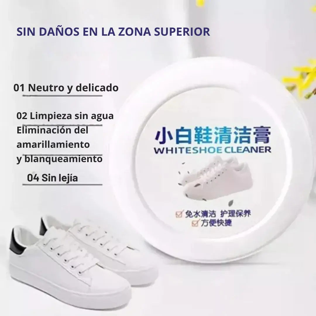 WHITE SHOE CLEANER® Crema Limpiadora Instantánea para Zapatillas👟