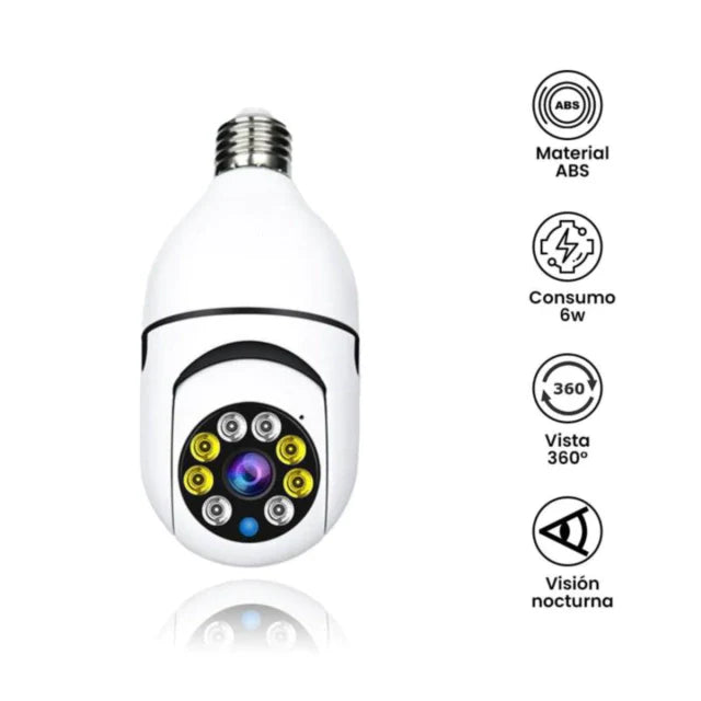 🚨NUEVO LANZAMIENTO-FOCO CÁMARA 360° V380 PRO