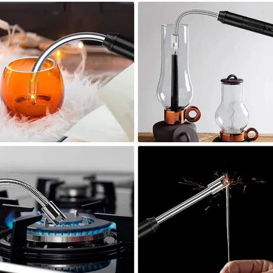 🚨GRAN OFERTA - ENCENDEDOR ELÉCTRICO USB – POTENTE Y RECARGABLE SIN LLAMA, SIN GAS