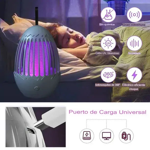 Lámpara Antimosquitos Premium UV – Protección sin químicos y con diseño elegante