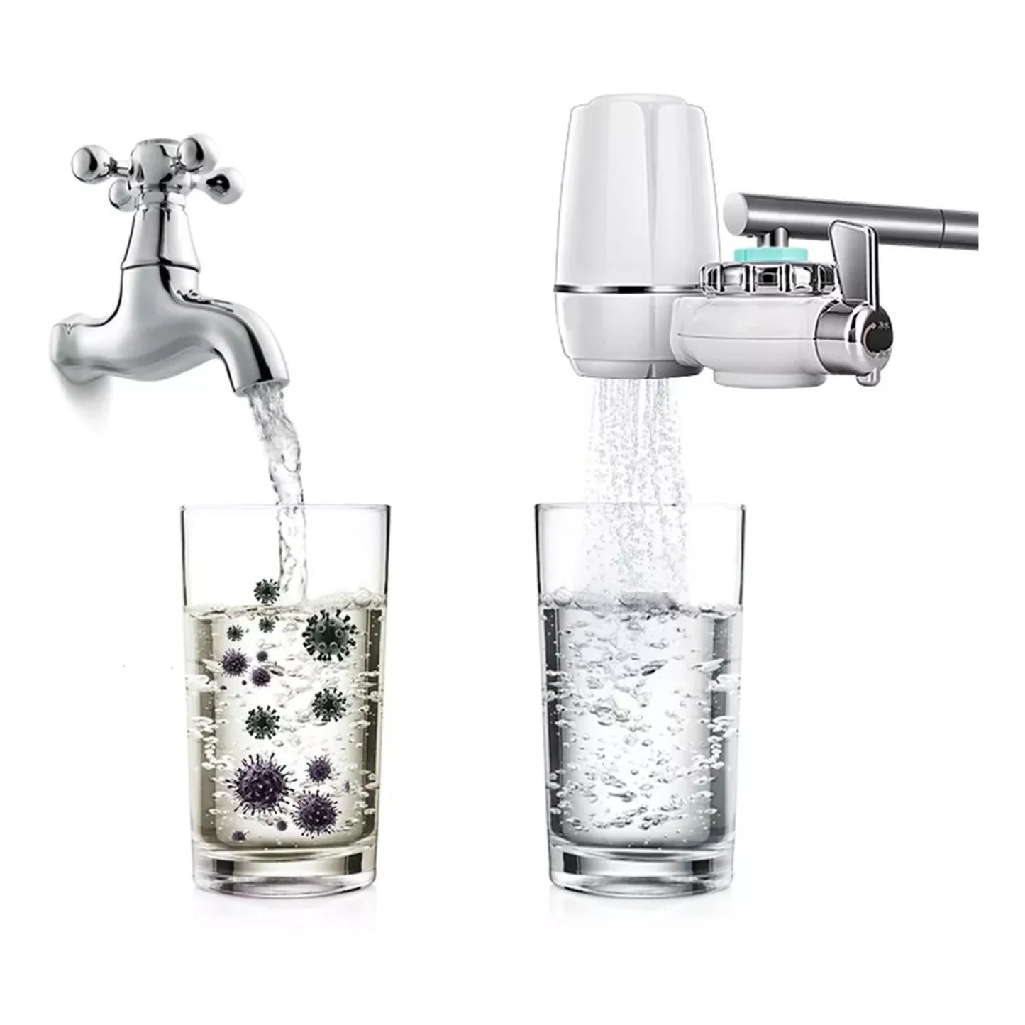 💧Filtro Purificador de Agua para Grifo con filtración avanzada en casa