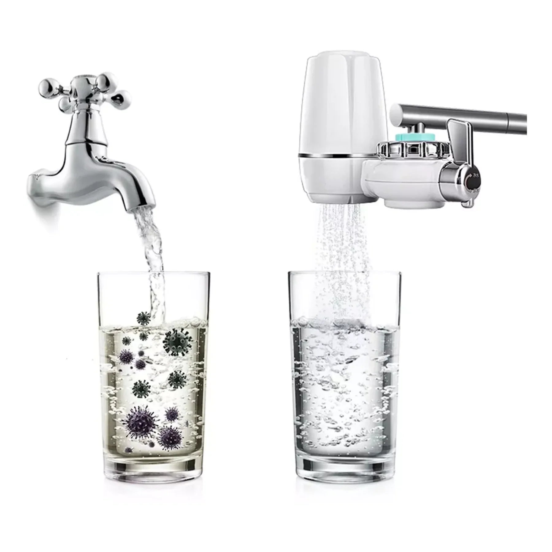 💧Filtro Purificador de Agua para Grifo con filtración avanzada en casa