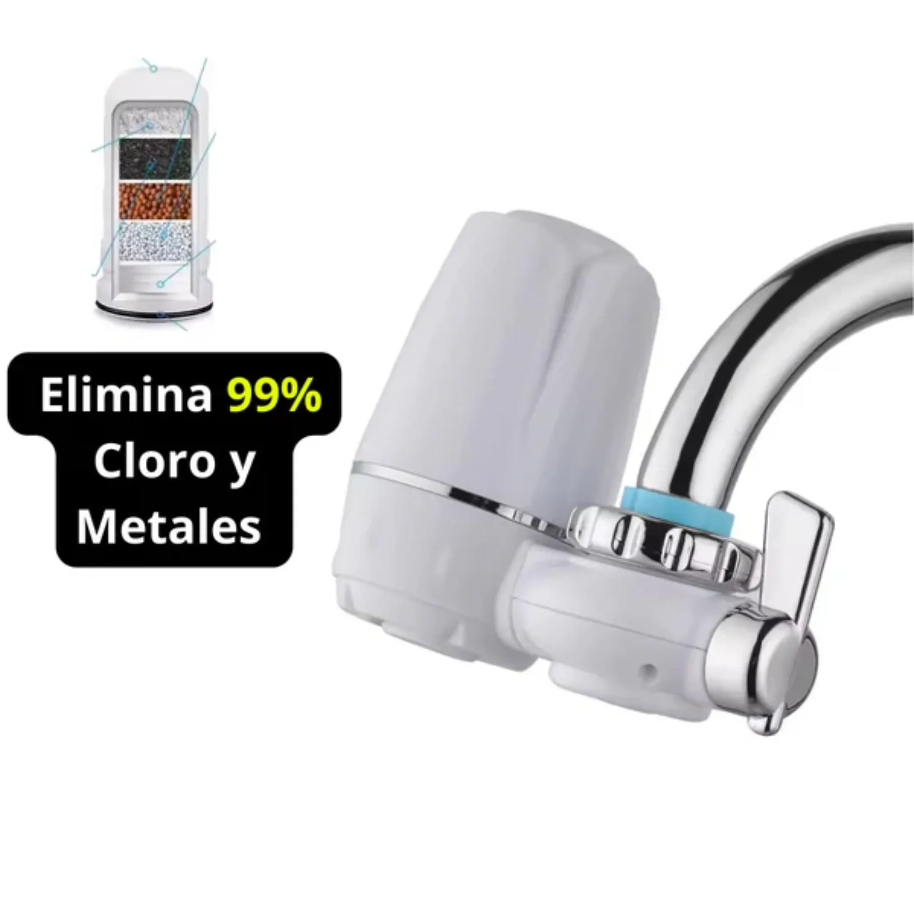 💧Filtro Purificador de Agua para Grifo con filtración avanzada en casa