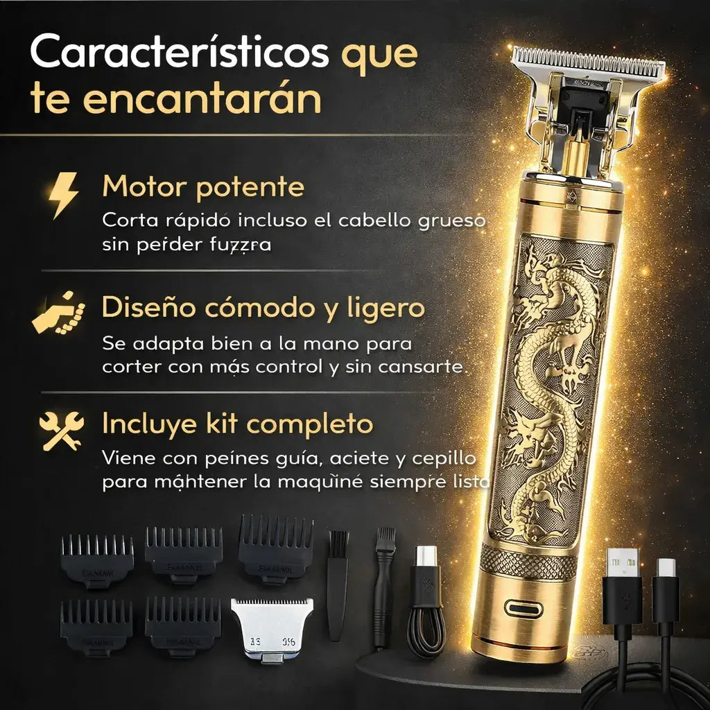 Máquina Cortadora de Cabello Pro Trimmer – Corte Preciso + Batería 90 Min | Promoción 35% DCTO HOY