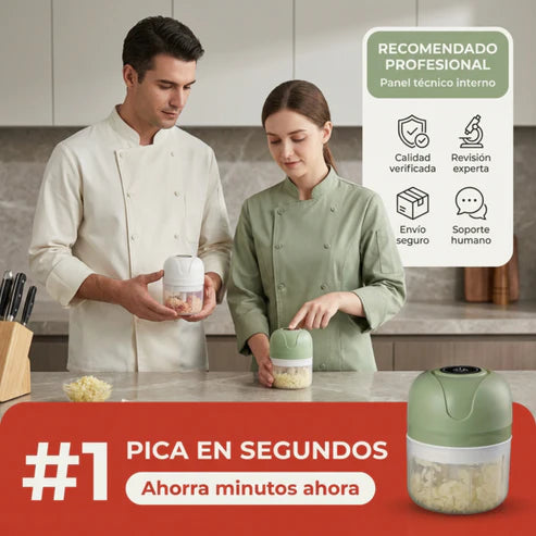 Corta y Tritura Rápido: Picador Eléctrico para Tu Cocina 🚨 HOY 30% DCTO