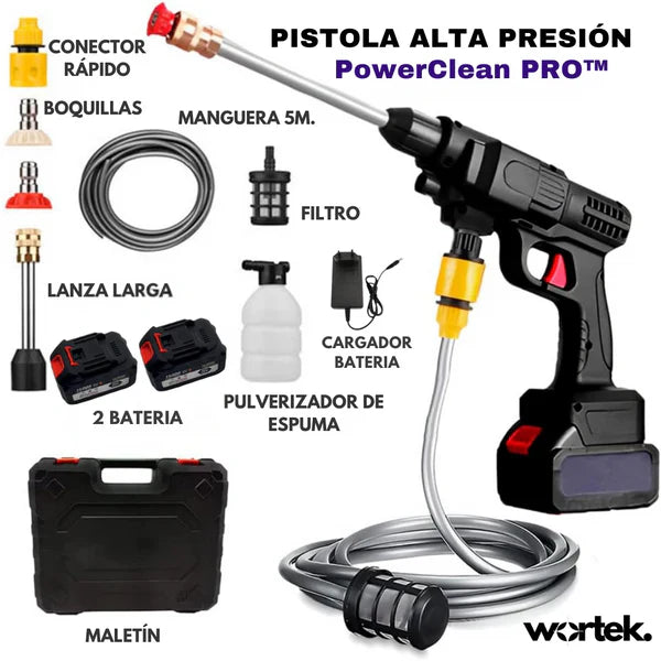 MALOPowerClean™ Hidrolavadora de Alta Presión Inalámbrica + 2 Baterías + Kit 💼