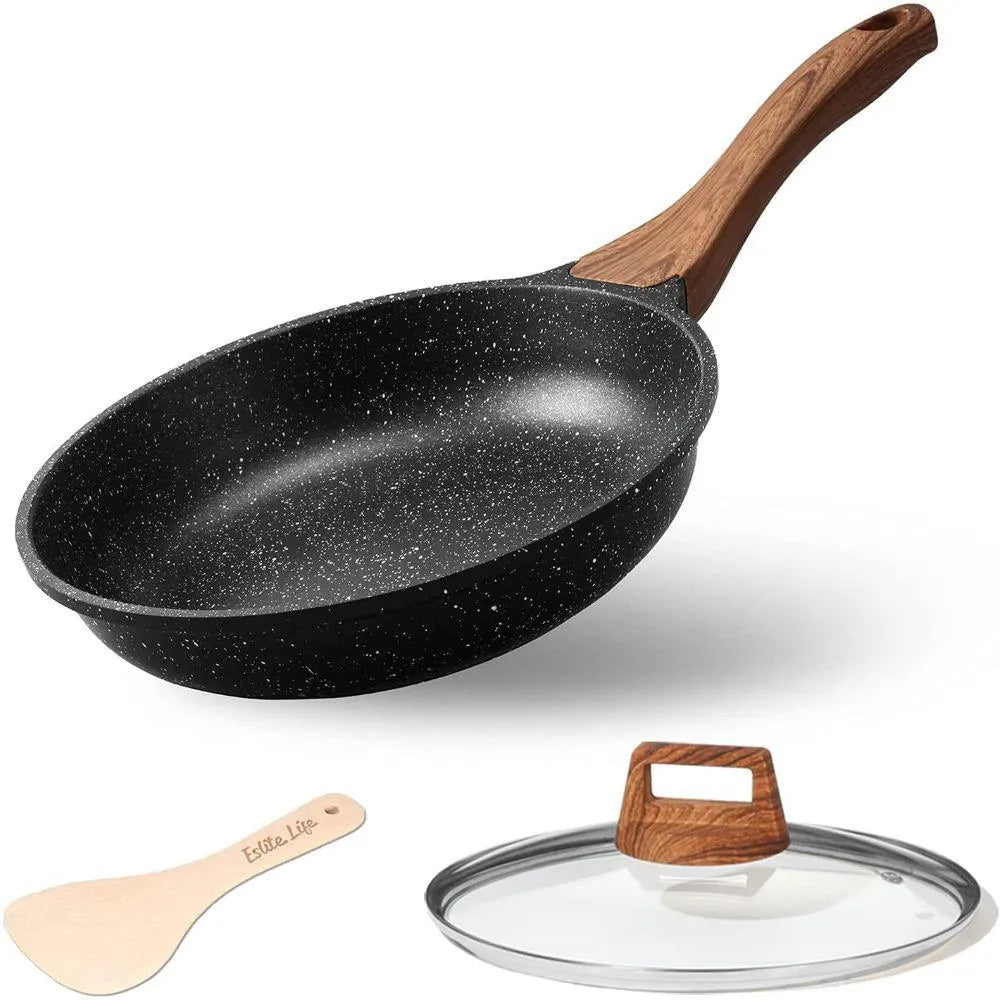 Sartén de lujo 28 cm con antiadherente alemán y mango ergonómico.