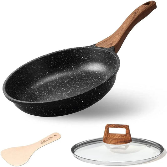Sartén de lujo 28 cm con antiadherente alemán y mango ergonómico.