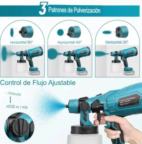 Pulverizador Makita original🔋Doble Batería 35V – Alta Presión y Acabado Impecable en Minutos