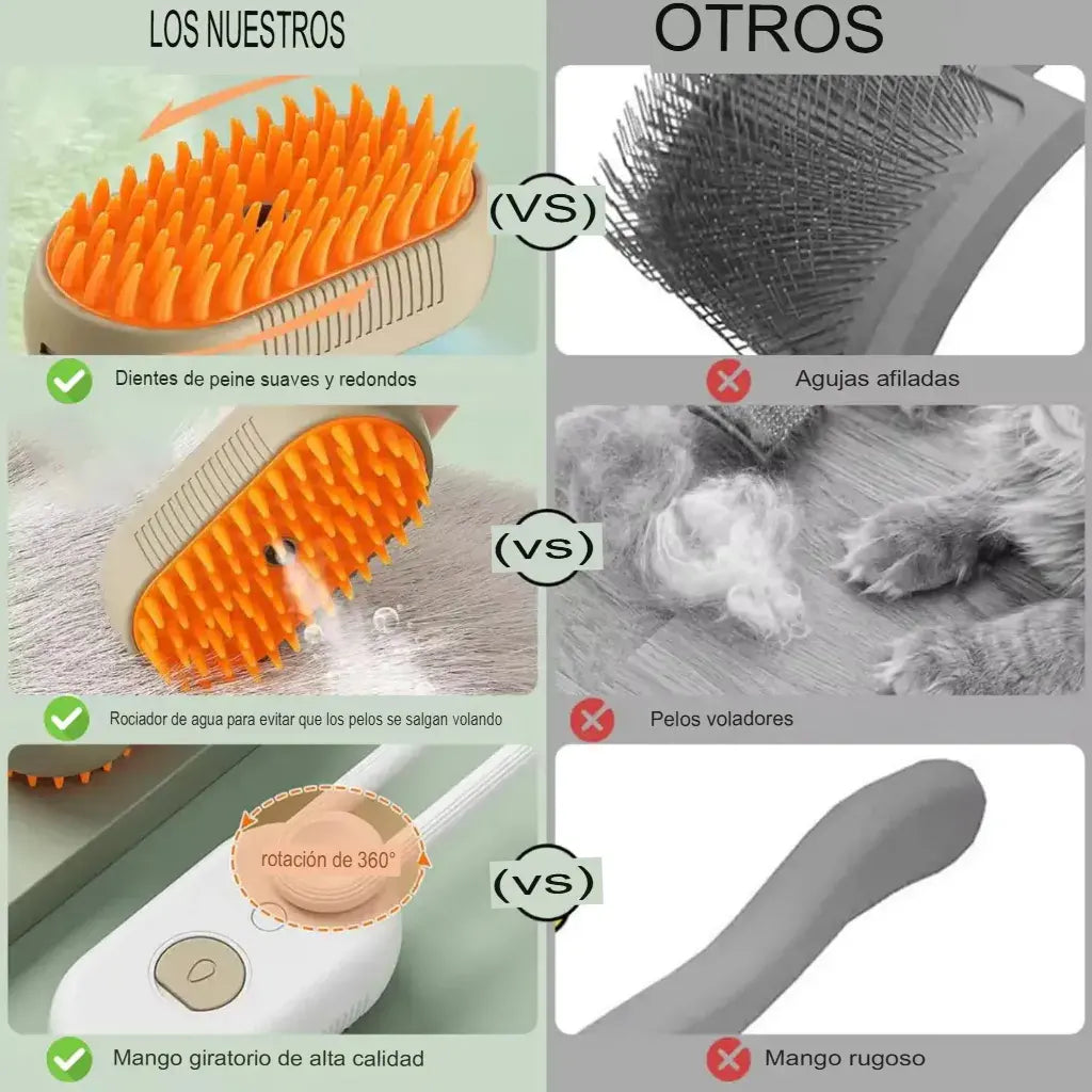 Cepillo de Vapor Profesional– Spa 4 en 1