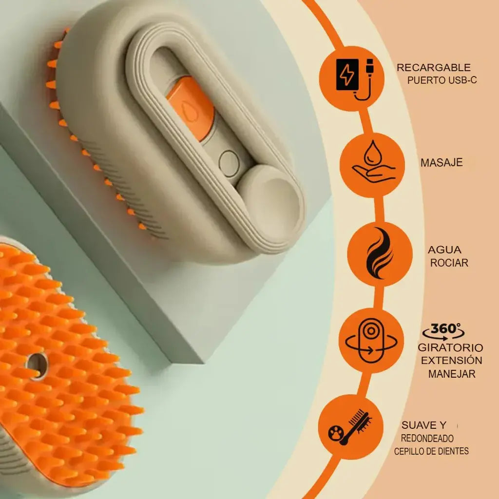 Cepillo de Vapor Profesional– Spa 4 en 1